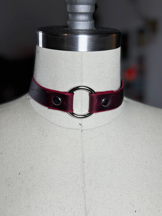 Limited Edition Oxblood O-Ring Collar