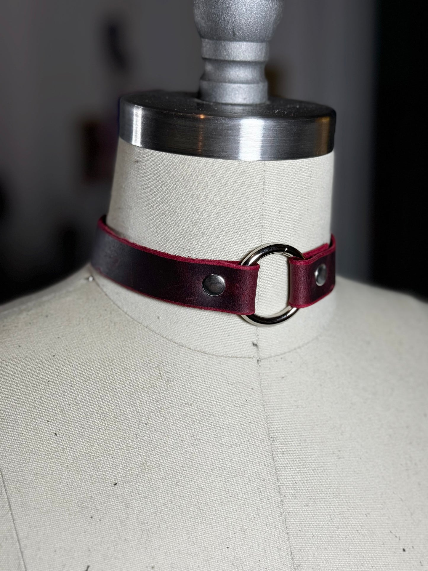 Limited Edition Oxblood O-Ring Collar