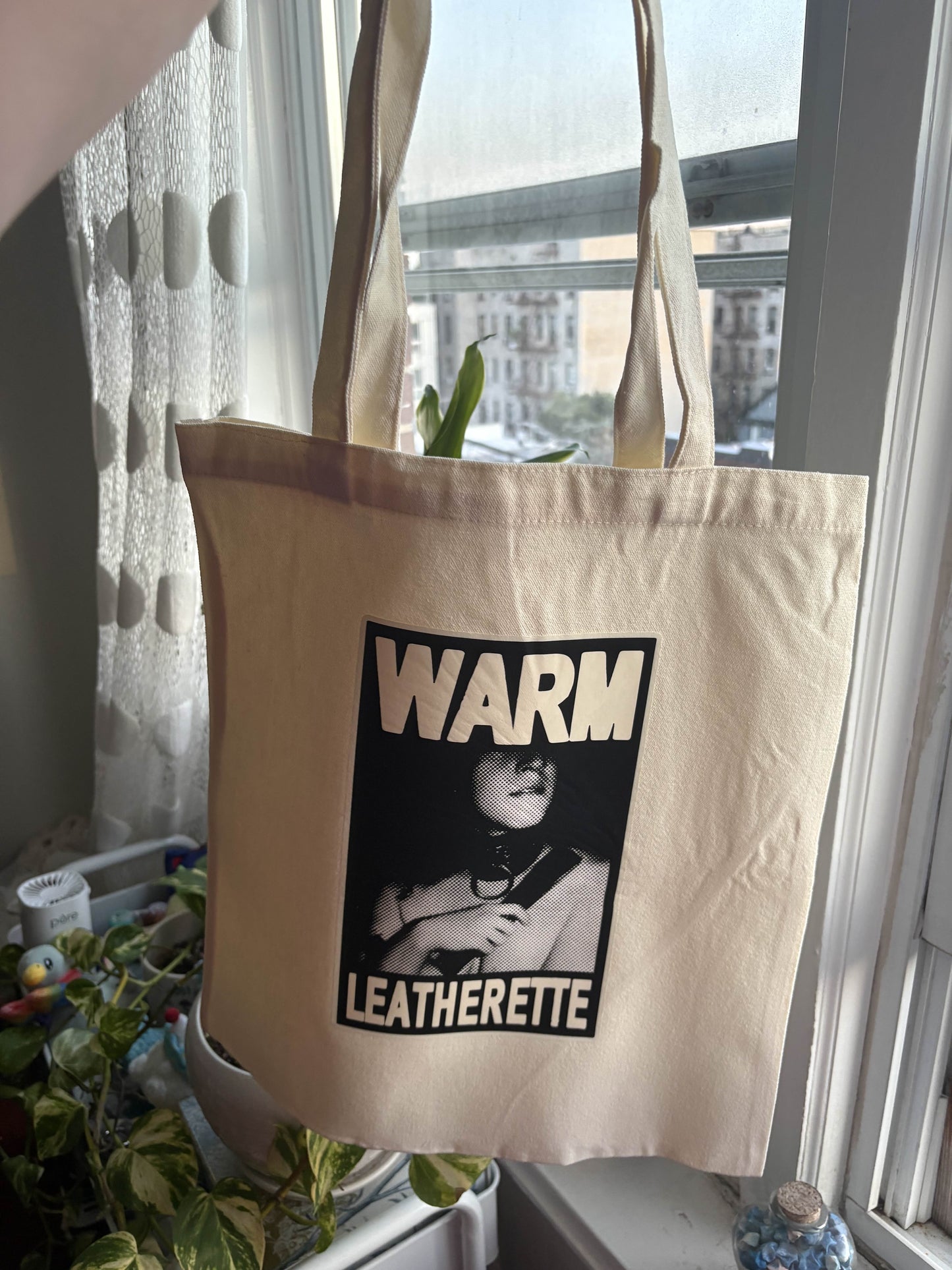 warm leatherette Tote Bag